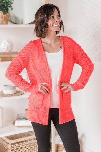 Sweet as Syrup Waffle Cardigan