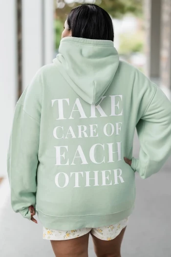Take Care of Each Other Oversized Hoodie 2