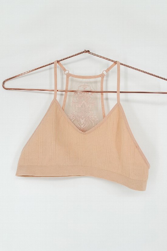 LETO Lace Back Bralette