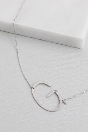 Yours Truly Silver Necklace